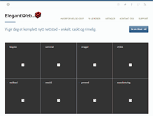 Tablet Screenshot of elegantweb.no